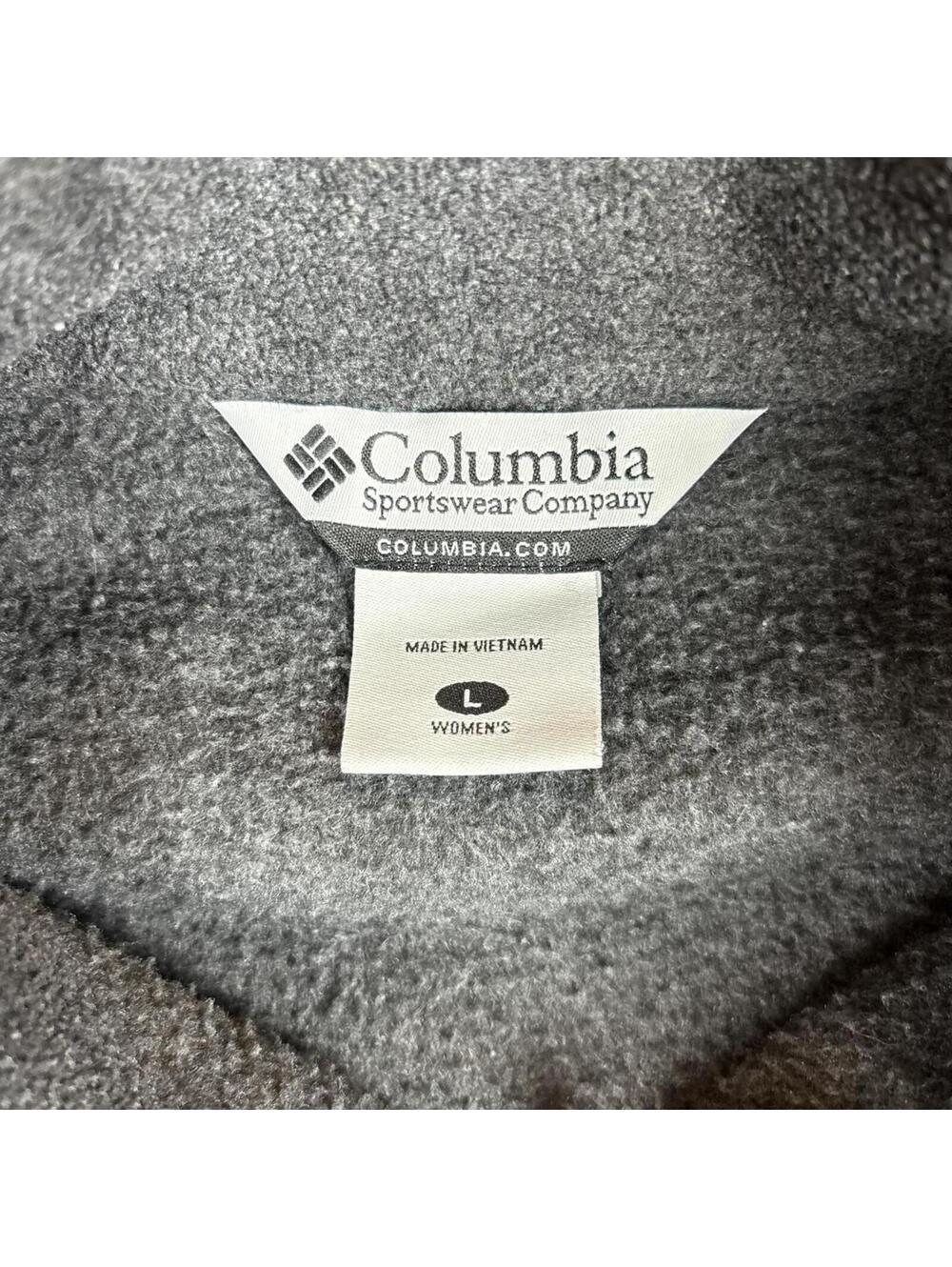Columbia Zip Up Fleece Sweater Jacket Grey Cozy Outdoor - Picture 2 of 5